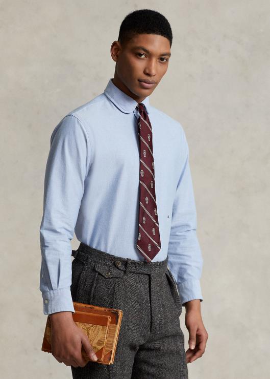 camisa con monograma de la colección morehouse hombres azul Ralph Lauren 2XR2V1283