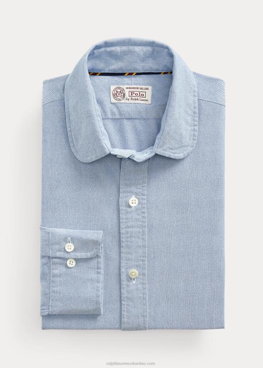 camisa con monograma de la colección morehouse hombres azul Ralph Lauren 2XR2V1283