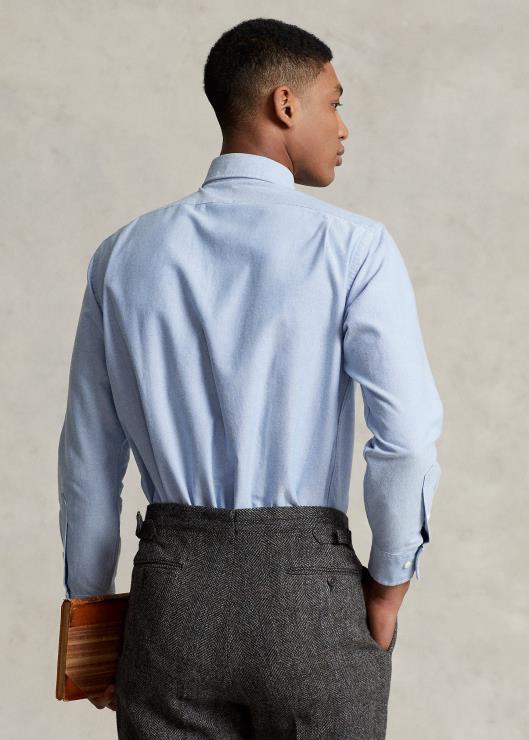 camisa con monograma de la colección morehouse hombres azul Ralph Lauren 2XR2V1283