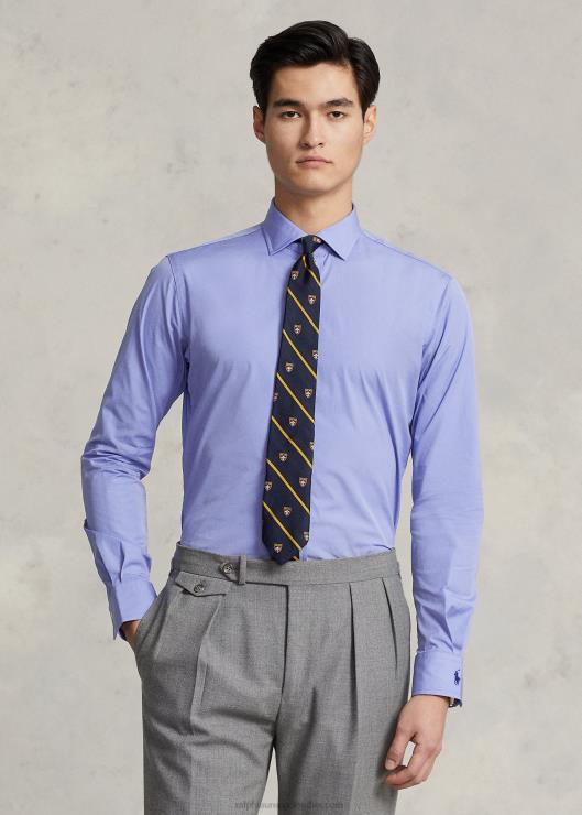 camisa de popelín a medida hombres azul de copen Ralph Lauren 2XR2V8476