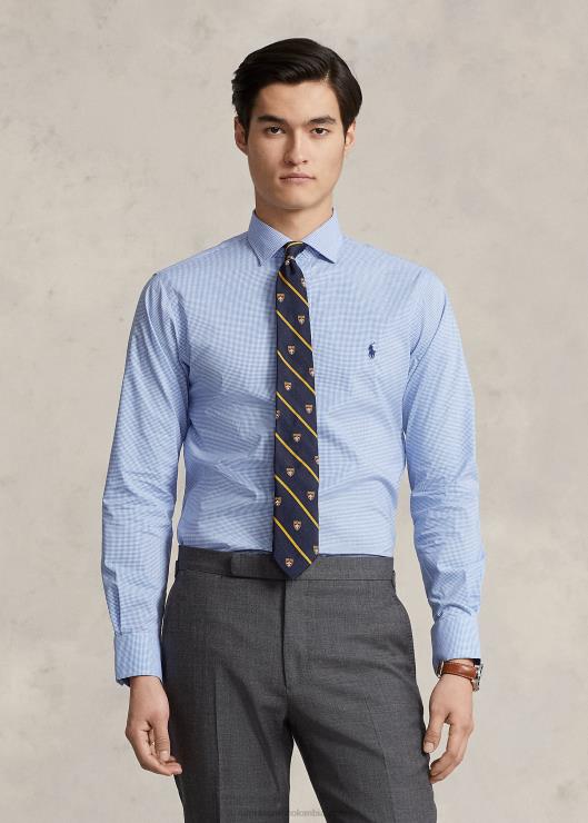 camisa de popelín a medida hombres mini azul/blanco Ralph Lauren 2XR2V678