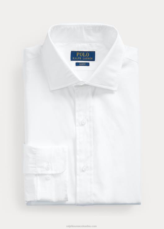camisa de popelina regent slim fit hombres blanco Ralph Lauren 2XR2V783