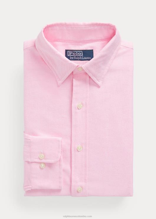 camisa oxford custom fit con monograma hombres nueva rosa Ralph Lauren 2XR2V109