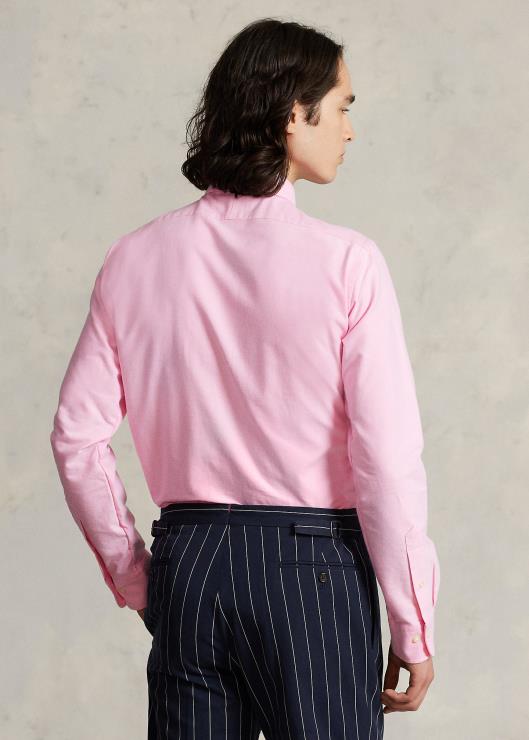 camisa oxford custom fit con monograma hombres nueva rosa Ralph Lauren 2XR2V109