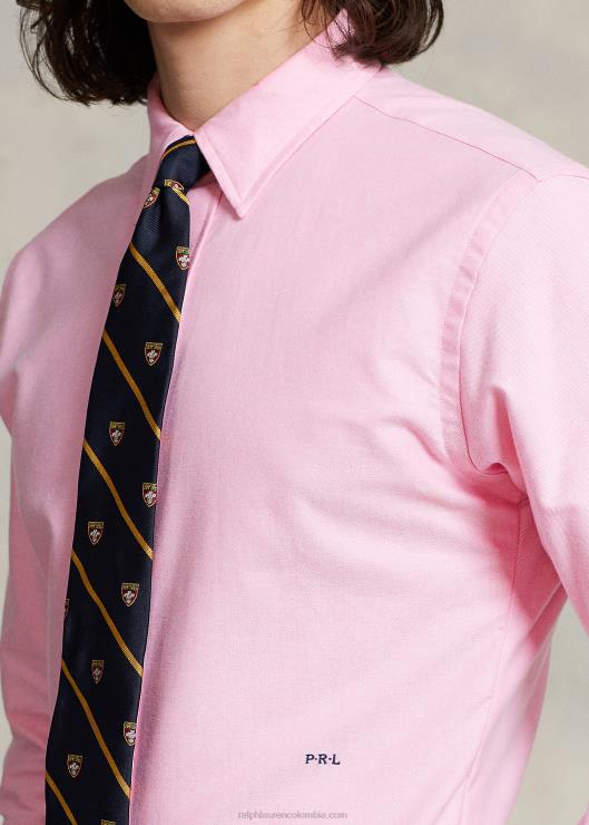 camisa oxford custom fit con monograma hombres nueva rosa Ralph Lauren 2XR2V109