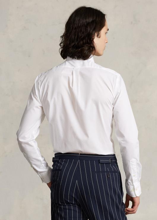 camisa slim fit de popelina hombres blanco Ralph Lauren 2XR2V651