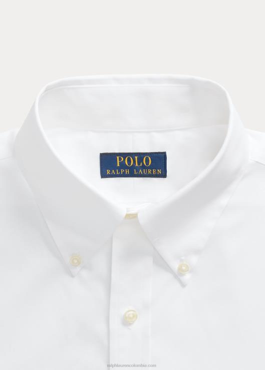 camisa slim fit de popelina hombres blanco Ralph Lauren 2XR2V651