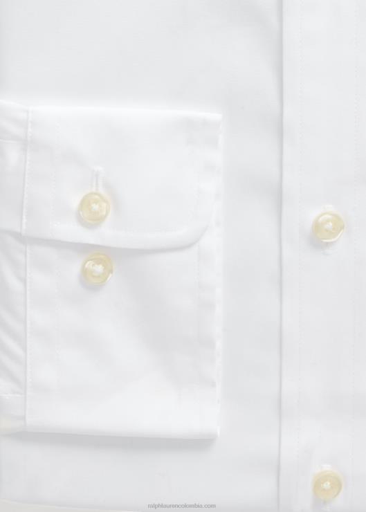 camisa slim fit de popelina hombres blanco Ralph Lauren 2XR2V651