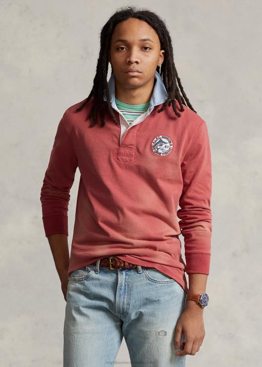 camiseta de rugby de corte clásico hombres Ají picante Ralph Lauren 2XR2V1172