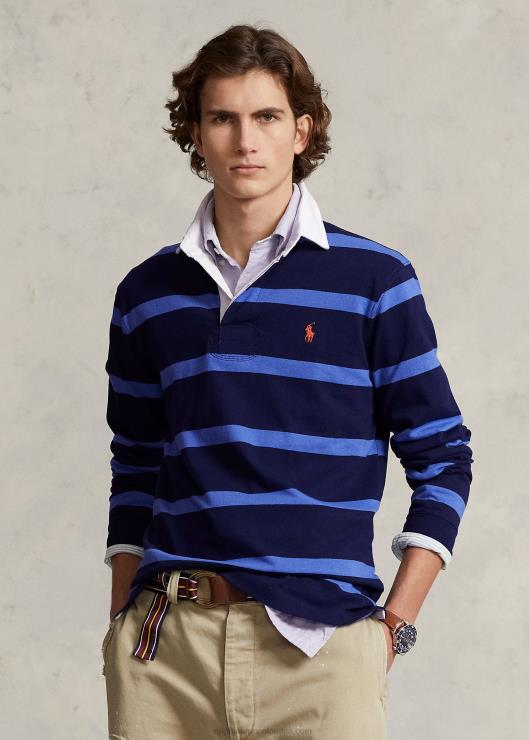 la icónica camiseta de rugby hombres newport azul marino/azul Ralph Lauren 2XR2V689