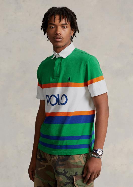 playera de rugby de corte clásico con logo hombres tallo multi Ralph Lauren 2XR2V856