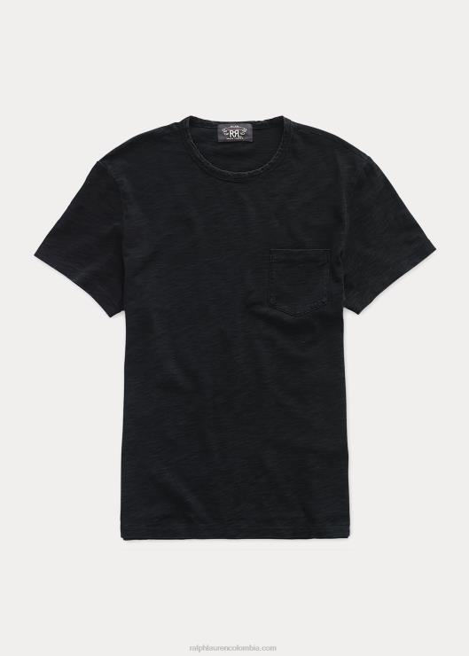 camiseta con bolsillo de jersey hombres índigo negro Ralph Lauren 2XR2V8693
