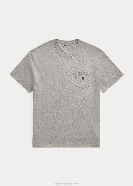 camiseta con bolsillo de jersey-todos los ajustes hombres brezo vintage oscuro Ralph Lauren 2XR2V250