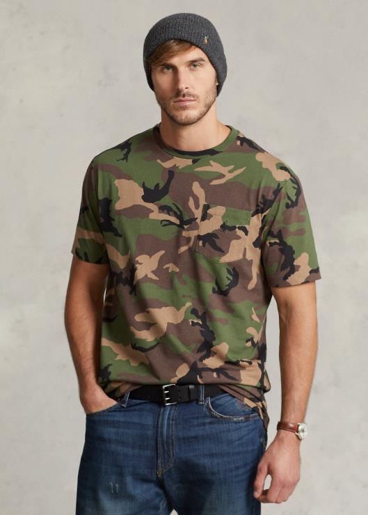 camiseta con bolsillo hombres camuflaje excedente Ralph Lauren 2XR2V1408