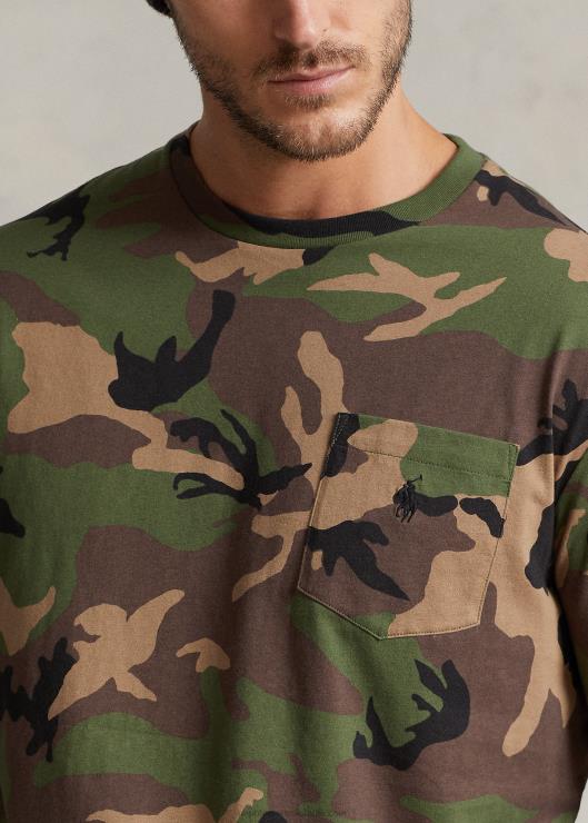 camiseta con bolsillo hombres camuflaje excedente Ralph Lauren 2XR2V1408