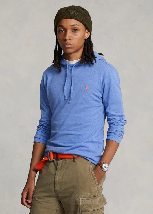 camiseta con capucha hombres brezo real suave Ralph Lauren 2XR2V308