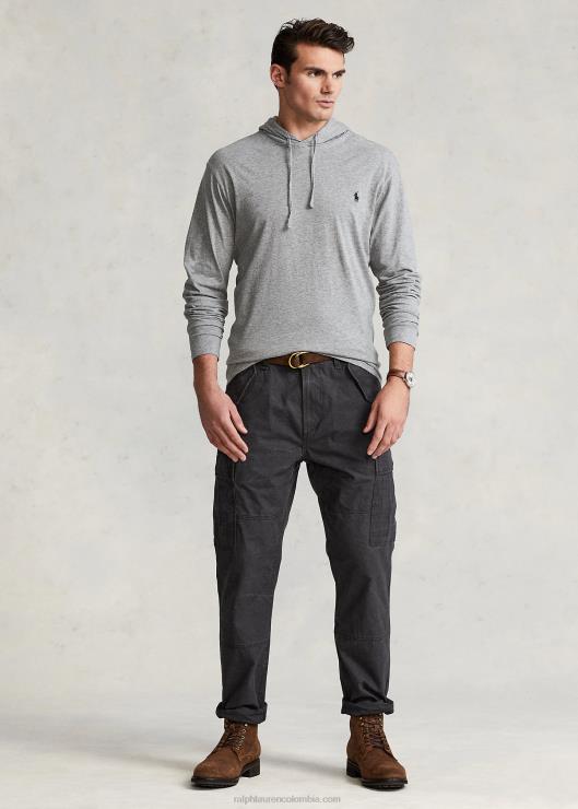 camiseta con capucha hombres brezo vintage oscuro Ralph Lauren 2XR2V8401