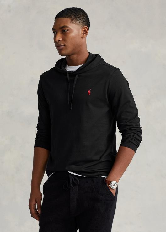 camiseta con capucha hombres negro Ralph Lauren 2XR2V307