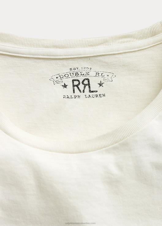 camiseta con cuello redondo hombres blanco Ralph Lauren 2XR2V1688