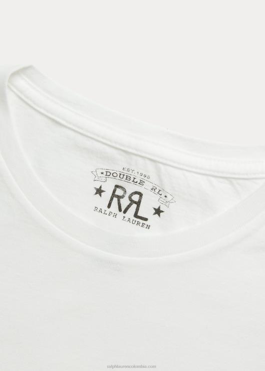 camiseta con cuello redondo hombres blanco Ralph Lauren 2XR2V1688
