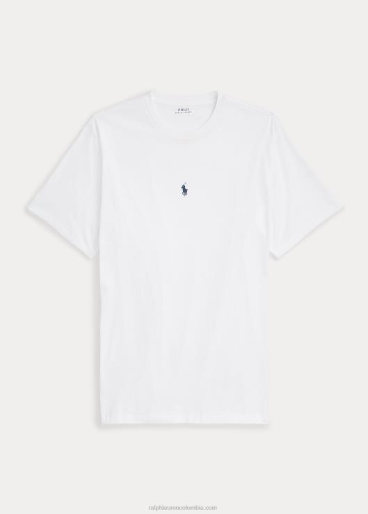 camiseta con cuello redondo hombres blanco Ralph Lauren 2XR2V1883