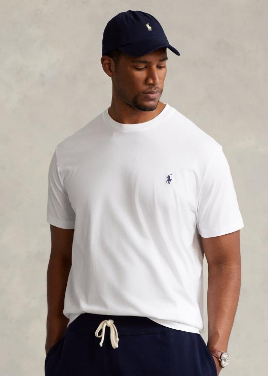 camiseta con cuello redondo hombres blanco Ralph Lauren 2XR2V8708