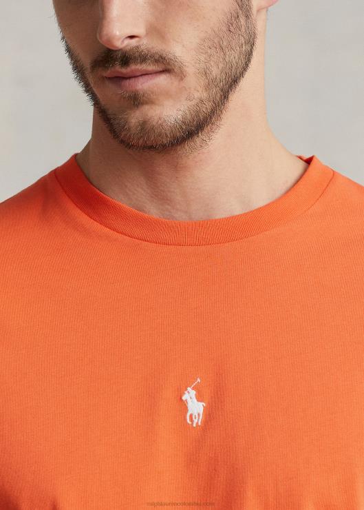 camiseta con cuello redondo hombres cadmio Ralph Lauren 2XR2V1884