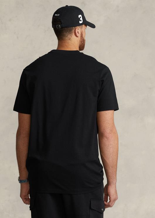 camiseta con cuello redondo hombres negro Ralph Lauren 2XR2V8710