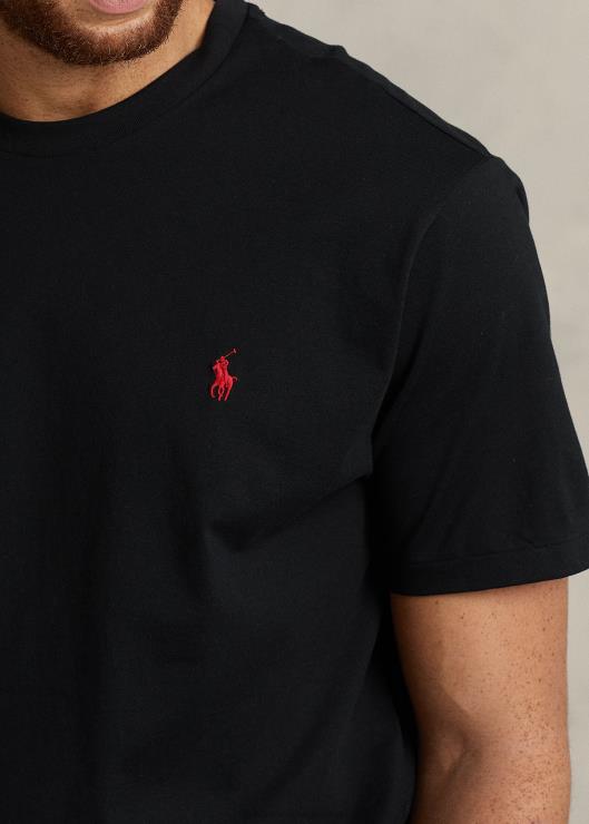camiseta con cuello redondo hombres negro Ralph Lauren 2XR2V8710