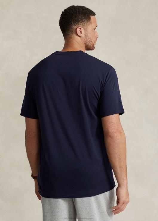camiseta con cuello redondo hombres tinta Ralph Lauren 2XR2V8713
