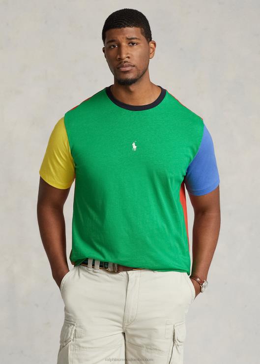camiseta con diseño colour block hombres tallo multi Ralph Lauren 2XR2V1407