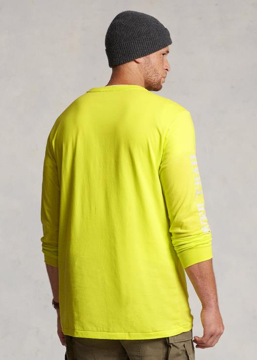 camiseta con gráfico de punto hombres láser amarillo Ralph Lauren 2XR2V1400