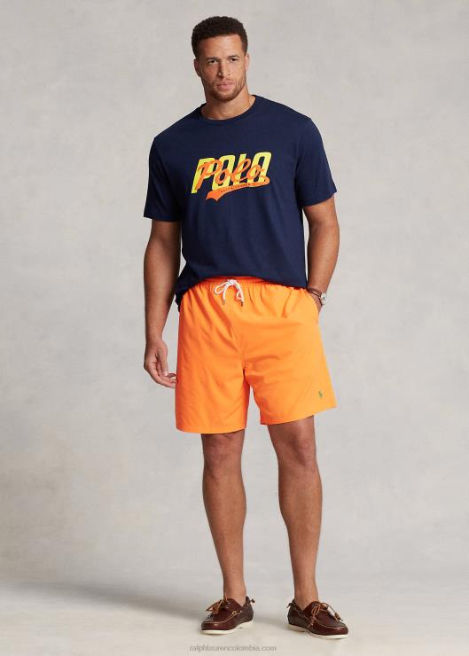 camiseta con logo apilado hombres marina de crucero Ralph Lauren 2XR2V1427