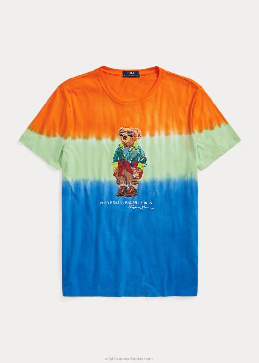 camiseta de corte clásico con teñido anudado y oso de polo hombres estrella de zafiro Ralph Lauren 2XR2V706