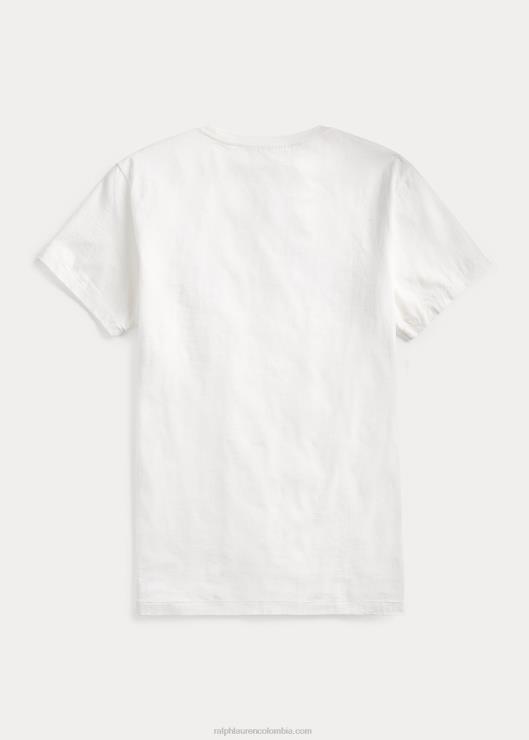 camiseta de jersey de camión rrl hombres papel blanco Ralph Lauren 2XR2V1687