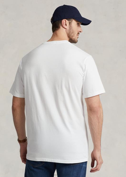 camiseta de pony grande hombres blanco Ralph Lauren 2XR2V1478