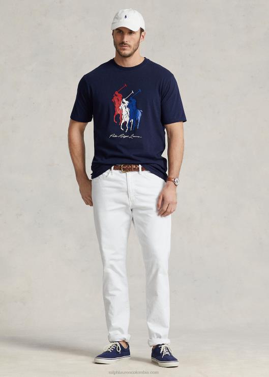 camiseta de pony grande hombres marina de crucero Ralph Lauren 2XR2V1477