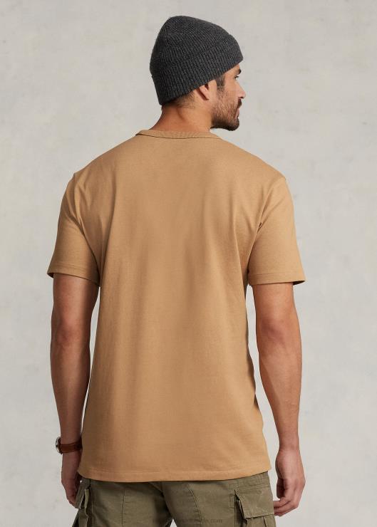 camiseta de punto grueso hombres camello clasico Ralph Lauren 2XR2V1452