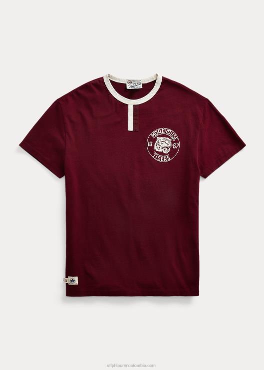camiseta ringer de la colección morehouse hombres vino clasico Ralph Lauren 2XR2V1248