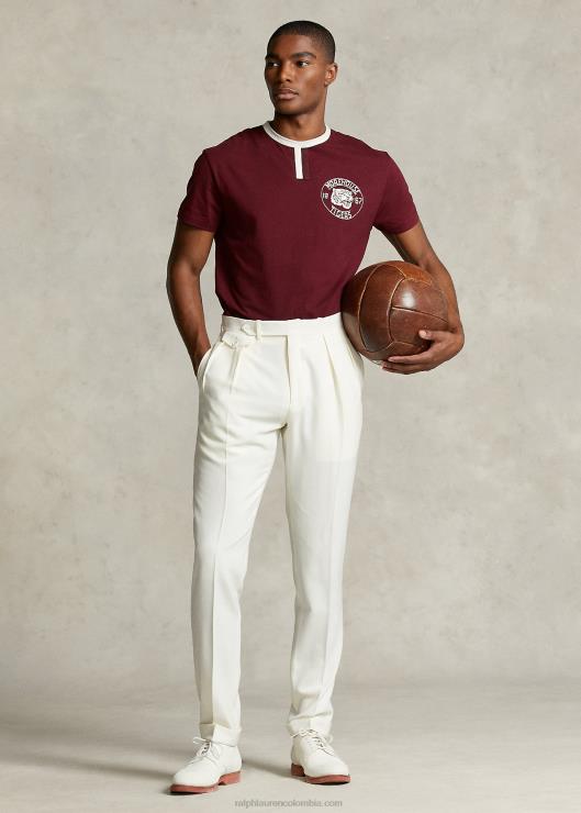 camiseta ringer de la colección morehouse hombres vino clasico Ralph Lauren 2XR2V1248