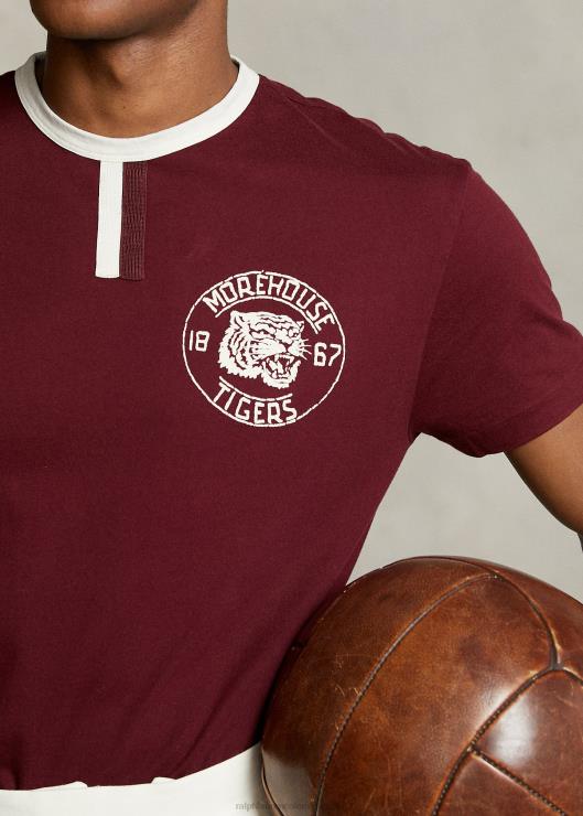 camiseta ringer de la colección morehouse hombres vino clasico Ralph Lauren 2XR2V1248
