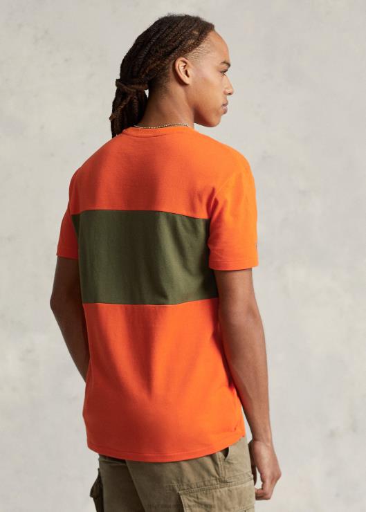 camiseta utilitaria de malla de corte clásico hombres Vela naranja multi Ralph Lauren 2XR2V8518