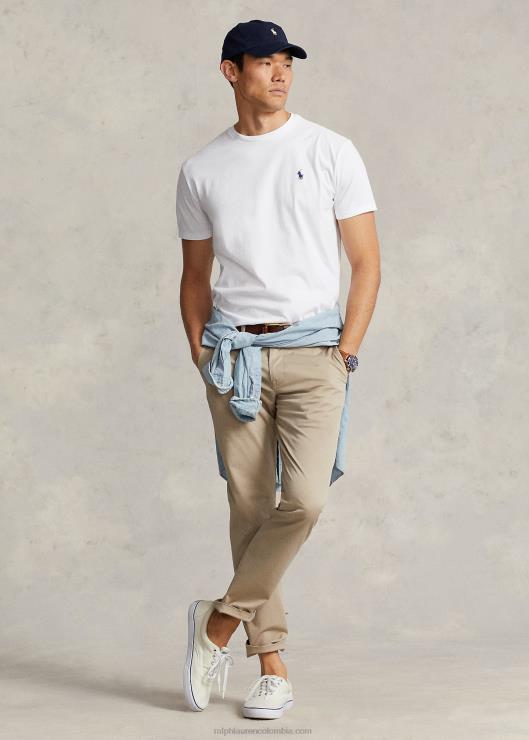 jersey cuello redondo camiseta-todos los ajustes hombres blanco Ralph Lauren 2XR2V155