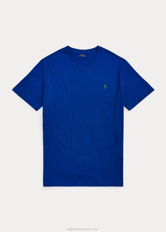 playera con cuello en V hombres estrella de zafiro Ralph Lauren 2XR2V1846