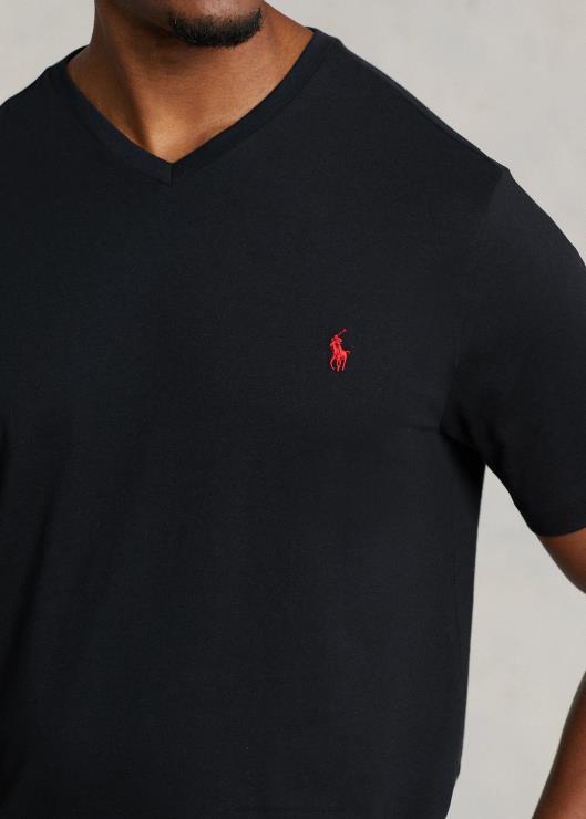 playera con cuello en V hombres rl negro Ralph Lauren 2XR2V1845