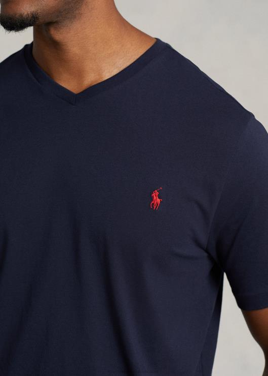 playera con cuello en V hombres tinta Ralph Lauren 2XR2V1842