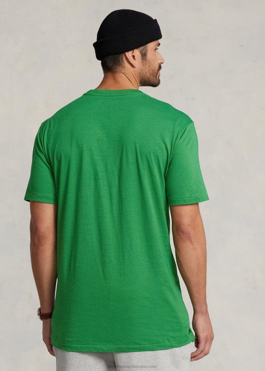 playera con cuello en V hombres verde optico Ralph Lauren 2XR2V1848