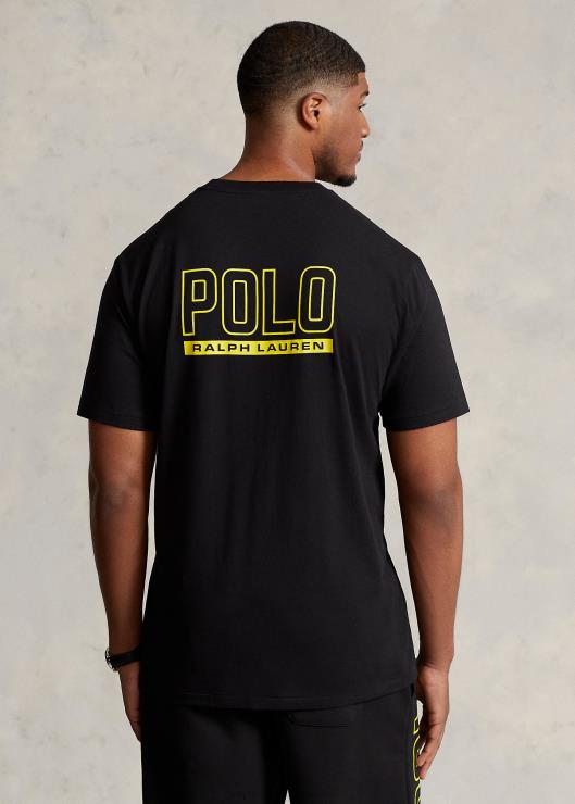 playera con cuello redondo y logo hombres negro Ralph Lauren 2XR2V1491