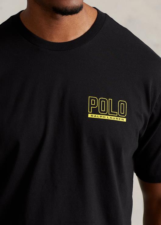 playera con cuello redondo y logo hombres negro Ralph Lauren 2XR2V1491