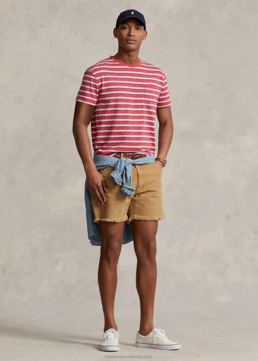 playera de corte clásico a rayas hombres estribor rojo multi Ralph Lauren 2XR2V764